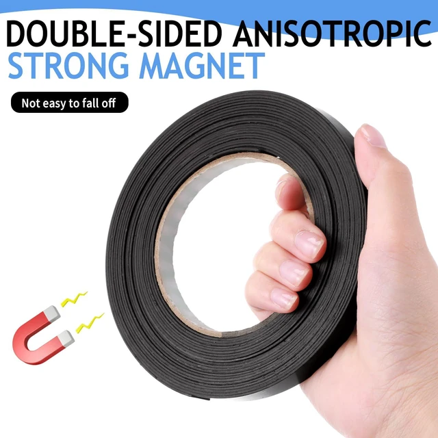 Alt view image 4 of 6 - Black Magnetic Tape Roll Thin Strips, 1/2 Inch X 25 Feet, 2 Pcs Magnetic Board Dividers Whiteboard Graphic Decorative Tape Marking Line for Classroom Office Art Accessories