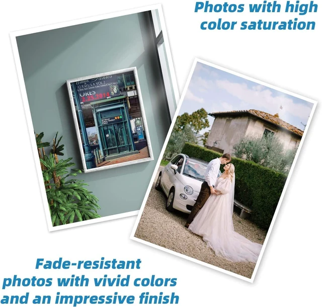 Alt view image 3 of 6 - 37lb Double-Sided Glossy Inkjet Photo Paper, 8.5x11, 200 Sheets 140gsm, 6.5mil thin paper for brochures, flyers, menus, calendars, chip bags, wrappers, magazine covers, and folded projects