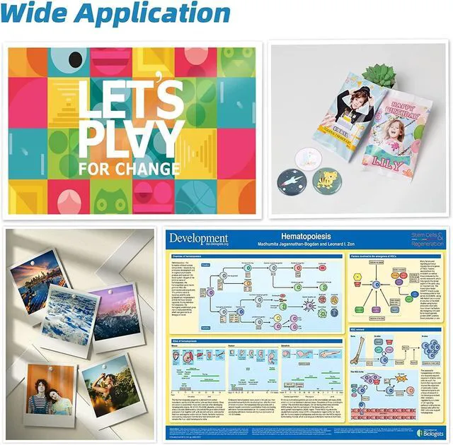 Alt view image 5 of 6 - 37lb Double-Sided Glossy Inkjet Photo Paper, 8.5x11, 200 Sheets 140gsm, 6.5mil thin paper for brochures, flyers, menus, calendars, chip bags, wrappers, magazine covers, and folded projects