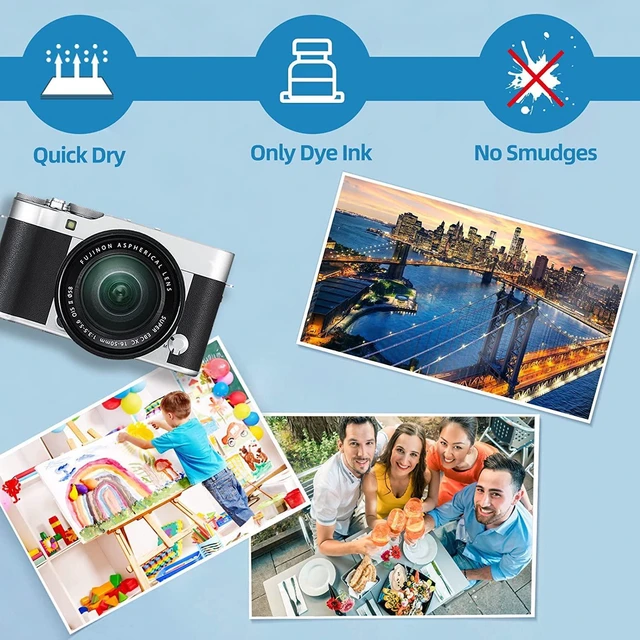 Alt view image 4 of 6 - 37lb Double-Sided Glossy Inkjet Photo Paper, 8.5x11, 200 Sheets 140gsm, 6.5mil thin paper for brochures, flyers, menus, calendars, chip bags, wrappers, magazine covers, and folded projects