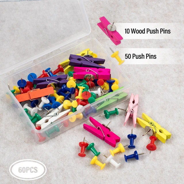 Alt view image 6 of 7 - Cork Bulletin Board 12x12, 1/2" Thick Felt Cork Board Tiles 6 Pack, Small Square Pin Board for Wall, Self Adhesive Corkboards with 60 Push Pin Wood Clips for School, Home & Office, Latte