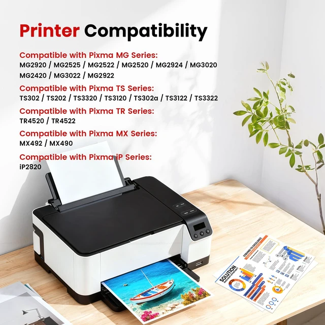 Alt view image 2 of 5 - 246XL 245XL Ink Cartridge Replacement for Canon Ink 245 and 246, 2 Pack for Canon Ink 245 and 246, Work for Pixma TS202 TS3122 TR4520 TR4522 IP2820 MX490 MX492 MG2522, 245 XL Black Ink Cartridge