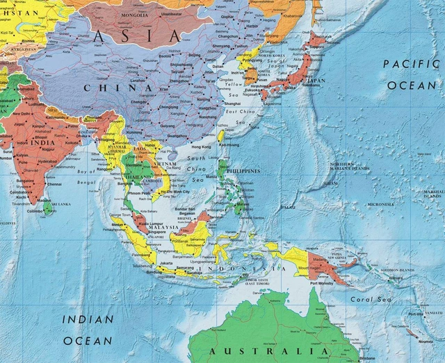 Alt view image 4 of 4 - World Premier Wall Map Poster Mural 24h x 36w Paper Rolled