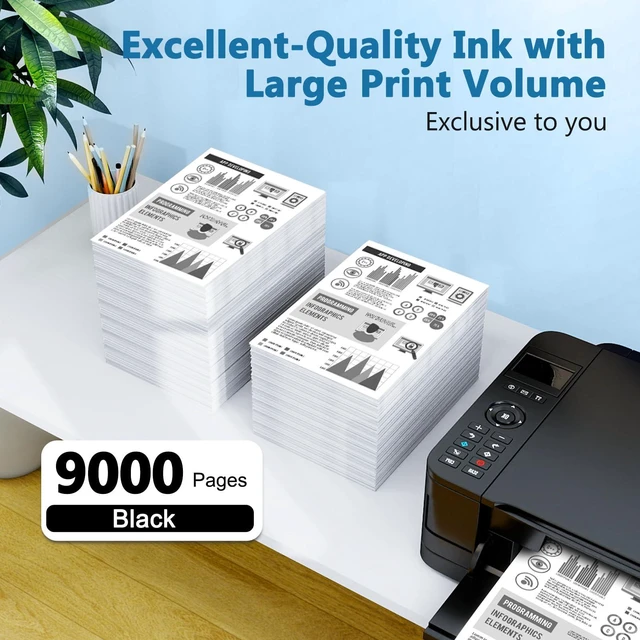 Alt view image 3 of 7 - Black Ink Refill Bottles ET-3850 ET-2850 ET-4850 ET-15000 Black Ink for ET 3850 ET 2850 ET-3760 ET-4760 ET-4950 ET-2760 ET-3830 ET 4850 ET 15000 ET 4950 ET-3950 ET-2980 ET-3750 3 Pack