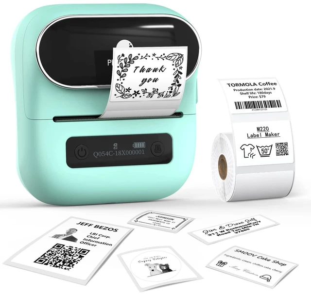 Main image of M220 Label Maker, 3.14 Bluetooth Thermal Label Printer for Address, Barcode & Product Label, Portable Small Printer Compatible with Phone, Tablet & PC