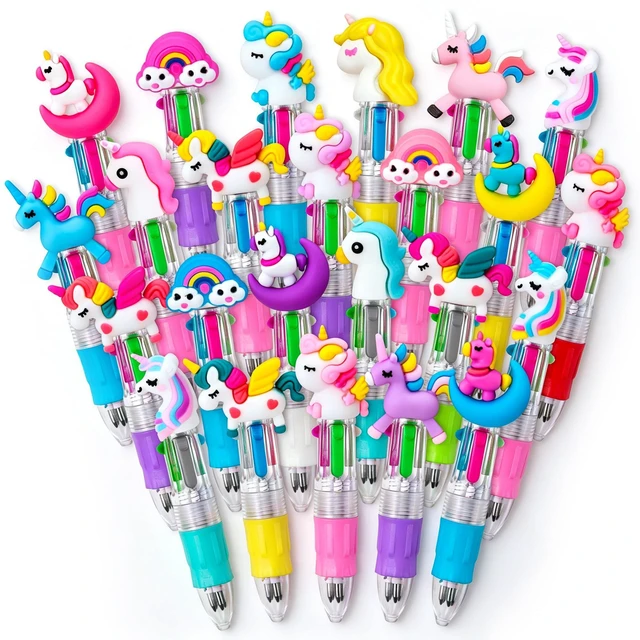 Main image of 24PCS Cute Cartoon 4-in-1 Multicolor Pens, Party Favors for Kids Kawaii Ballpoint Pens, Birthday Gifts, Classroom Rewards, Fun Party Supplies and School Pens for Boys & Girls