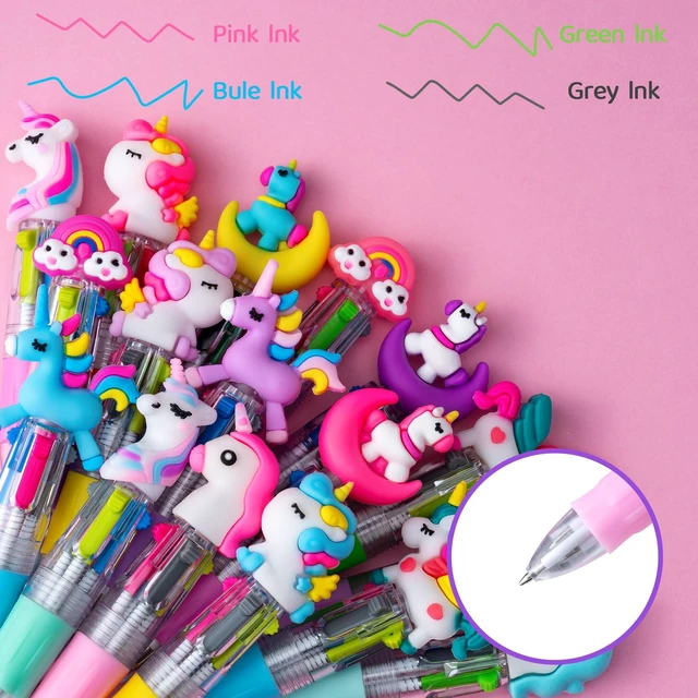 Alt view image 2 of 7 - 24PCS Cute Cartoon 4-in-1 Multicolor Pens, Party Favors for Kids Kawaii Ballpoint Pens, Birthday Gifts, Classroom Rewards, Fun Party Supplies and School Pens for Boys & Girls
