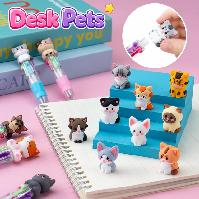 Alt view image 5 of 7 - 48PCS Cat 4-in-1 Multicolor Pens, Cute Pens for Kids Party Favors Kawaii Ballpoint Pens, Cute Birthday Gifts, Classroom Rewards, Fun Party Supplies and School Pens for Boys & Girls