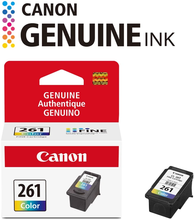 Alt view image 3 of 7 - CL-261 Genuine Color Ink Cartridge, Compatible with TS5320/6420/6420a,TR7020/7020a