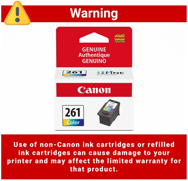 Alt view image 6 of 7 - CL-261 Genuine Color Ink Cartridge, Compatible with TS5320/6420/6420a,TR7020/7020a