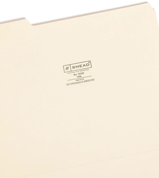 Alt view image 3 of 7 - File Folder, 1/3-Cut Tab, Letter Size, Manila, Assorted Positions, 100 Per Box (10330) (Pack of 2)
