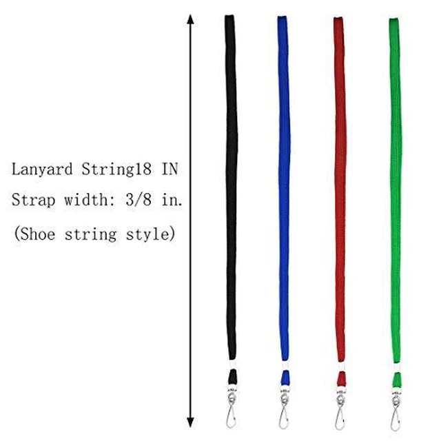 Alt view image 2 of 6 - Lanyard 100 Pack Bulk Badge Lanyards for ID Badges Neck Cruise Name Tag ID Holder