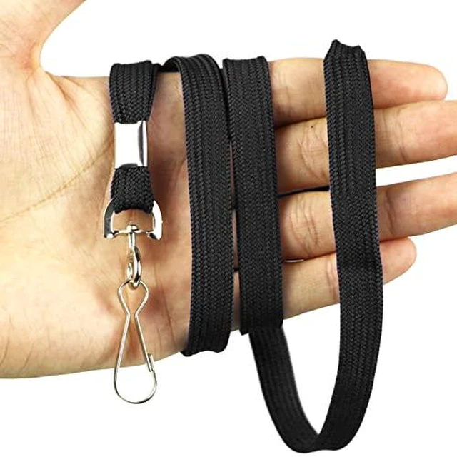 Alt view image 5 of 6 - Lanyard 100 Pack Bulk Badge Lanyards for ID Badges Neck Cruise Name Tag ID Holder
