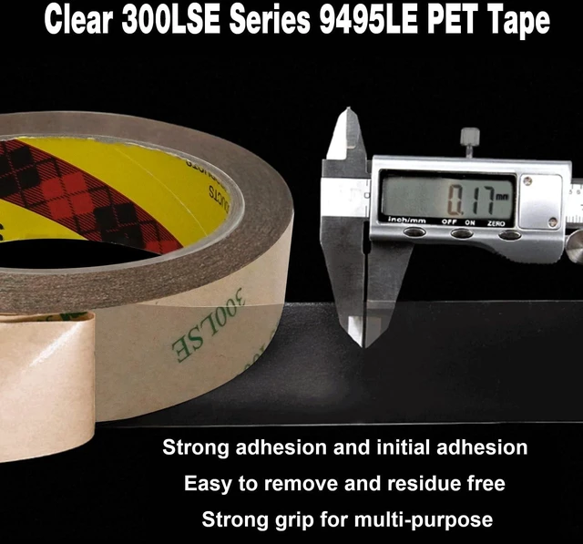 Alt view image 4 of 6 - 300LSE Double Sided Tape 2in x 36ft, Removable Heavy Duty Tape Double Sided Mounting Tape For Scrapbook, Transparent Adhesive Sticky Tape For Picture Hanging Strips, LED Strips, Art Craft