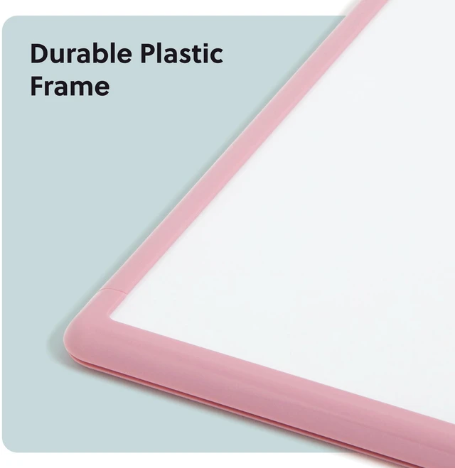 Alt view image 4 of 6 - Dry Erase Whiteboard, 11" x 14", Small Whiteboard, Pink Frame