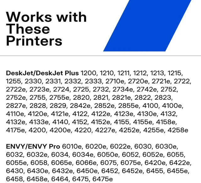 Alt view image 6 of 7 - 67XL Ink Cartridge Compatible for HP Ink 67 XL HP67 HP67XL Black Color 2PK Replacement for HP DeskJet 2827e 2855e 4155e 2755e 2700e 4255e 2852e 2700 2800 4100 Envy 6000 6055 6055e 6400 6455e Printer