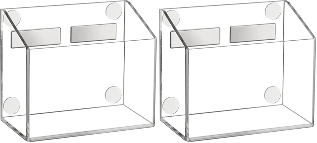 Main image of Magnetic Pen Holder, Acrylic Dry Erase Marker Holder (Pack of 2)
