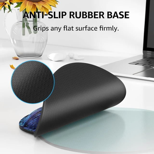 Alt view image 4 of 6 - Keyboard Wrist Rest & Mouse Pad with Wrist Rest, Starry Night Memory Foam Wrist Support, Ergonomic Design, Non-Slip Base, Office and Home Use