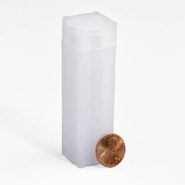 Alt view image 2 of 5 - LIGHTHOUSE - Square Coin Tubes - Convenient Push Top, Virtually Unbreakable, Acid Free and Archival Quality - Coin Tubes for US Penny, 100 Pack