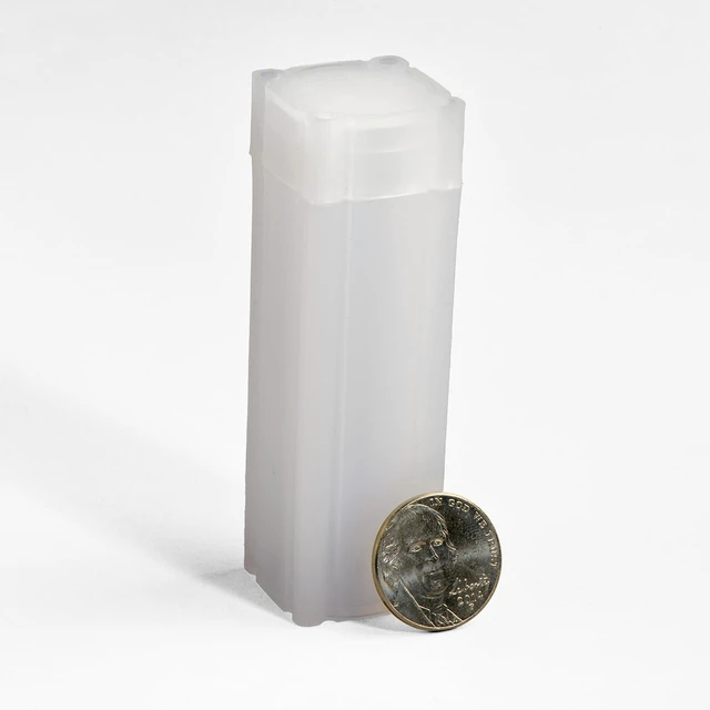 Alt view image 2 of 5 - LIGHTHOUSE - Square Coin Tubes - Convenient Push Top, Virtually Unbreakable, Acid Free and Archival Quality - Coin Tubes for US Nickels, 100 Pack