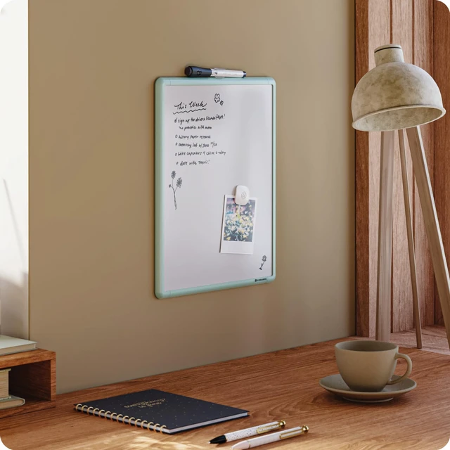 Alt view image 6 of 6 - Dry Erase Whiteboard, 11" x 14", Small Whiteboard, Green Frame