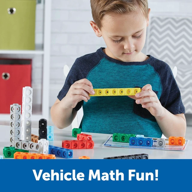 Alt view image 2 of 6 - MathLink Cubes Kindergarten Math Activity Set: Mathmobiles 115 Pieces, Ages 5 and Up Kindergarten STEM Activities, Math Activity Set and Games for Kids