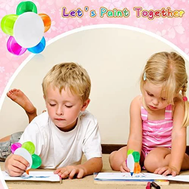 Alt view image 4 of 6 - 48 Pieces Petals Highlighters Assorted Colors 5 in 1, Back to School Flower Shape Watercolor Fluorescent Pens, for Office School Stationery Aesthetic Supplies, 5 Colors