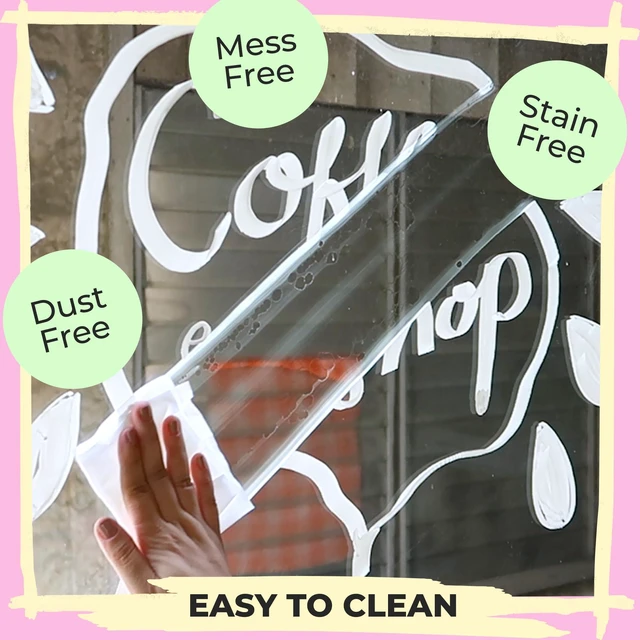 Alt view image 6 of 7 - 7 White Window Chalk Markers for Car Glass (1mm, 3mm, 6mm, 15mm) Washable Fine Tip, Bold & Jumbo Size - Dry Erase Liquid Chalk Pens Erasable for Blackboard, Chalkboard Signs, Bistro