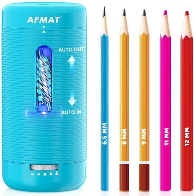 Main image of Electric Pencil Sharpener, Fully Automatic Pencil Sharpener, Auto in & Out, Rechargeable Hands-Free Sharpeners for Jumbo & Colored Pencils (6.5-12mm), Portable for Home/Classroom/Office PSC2