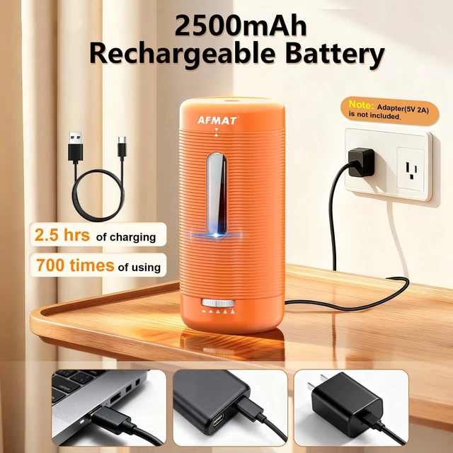 Alt view image 7 of 7 - Electric Pencil Sharpener, Fully Automatic Pencil Sharpener, Auto in & Out, Rechargeable Hands-Free Sharpeners for Jumbo & Colored Pencils (6.5-12mm), Portable for Home/Classroom/Office PSC2