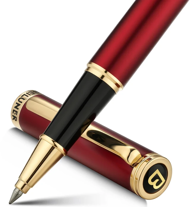 Main image of Luxury Rollerball Pen,24K Gold Trim,Noble and Elegant Designs,Schneider Ink Refill, Best Roller Ball Pen Gift Set for Men & Women, Professional, Executive Office, Nice Pens