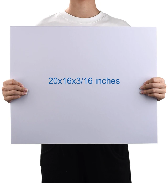 Alt view image 3 of 7 - Foam Board 16 x 20 x 3/16"(5mm), Foam Core Board Sheets, White Poster Board 12 Pack, Acid Free Foamboard, Rigid Sign Board for Mounting, Framing, Backing, Display, Presentation, Prints, Crafts & Art
