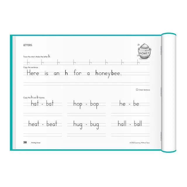 Alt view image 4 of 7 - Printing Power Workbook, 2nd Grade+, Age 7+ Practice print handwriting with lessons that cover other language arts skills; for classroom, homeschool, tutoring, OT