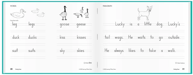 Alt view image 5 of 7 - Printing Power Workbook, 2nd Grade+, Age 7+ Practice print handwriting with lessons that cover other language arts skills; for classroom, homeschool, tutoring, OT