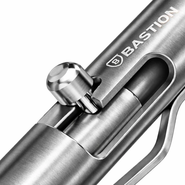 Alt view image 7 of 7 - Bolt Action Pen, Titanium Silver, HyperBolt & ZeroSeam EDC Pen, Refillable Titanium Writing Pen, Premium Graduation Gift, Flagship Executive Pocket Pen