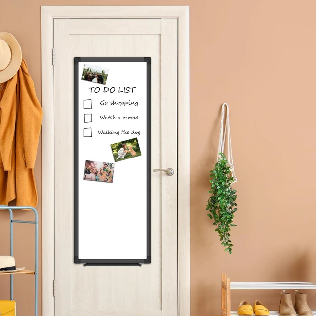 Alt view image 5 of 7 - XBoard 36 x 12 Inches Magnetic White Board, Long Narrow Dry Erase Board for Wall, Slim Portable to-do List Whiteboard