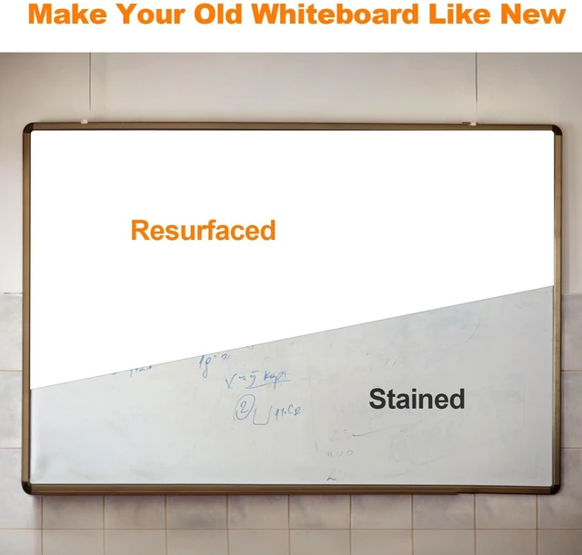Alt view image 7 of 7 - Whiteboard Wallpaper, Whiteboard Contact Paper, White Board Sticker, Stain-Proof, Super Sticky Peel and Stick Dry Erase Roll for School/Office/Home, 1.45x11ft (1)