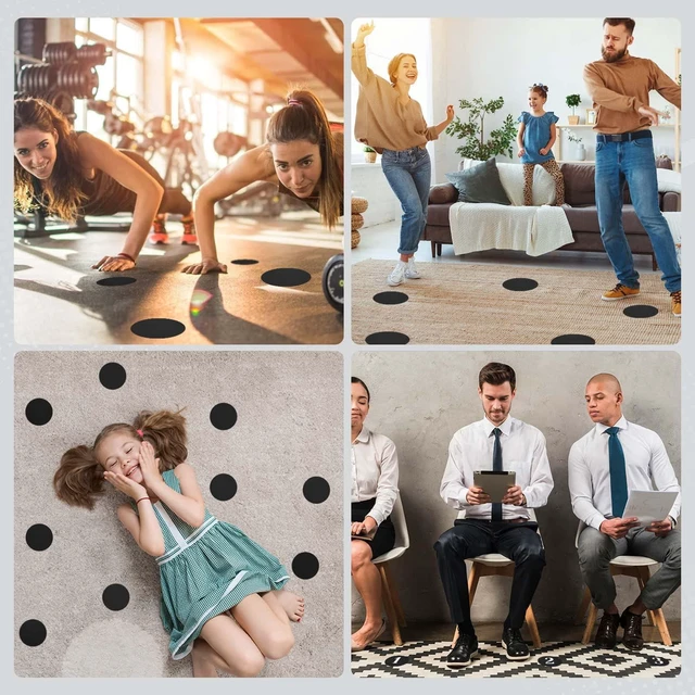 Alt view image 6 of 7 - 90 Pcs Carpet Dots Floor Spots for Classroom, Carpet Markers Carpet Floor Circles for Decoration Teacher Supplies Elementary School Kindergarten Supplies