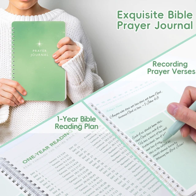 Alt view image 2 of 7 - 50 Bible Study Supplies Journaling Kit with Journal and Case, Green Bible Study Journaling Kit for Women, Deluxe Gift Box with Bible Accessories Helps Highlight Verses, Organize Notes