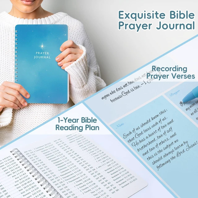 Alt view image 2 of 7 - 50 Bible Study Supplies Journaling Kit with Journal and Case, Blue Bible Study Journaling Kit for Women, Deluxe Gift Box with Bible Accessories Helps Highlight Verses, Organize Notes