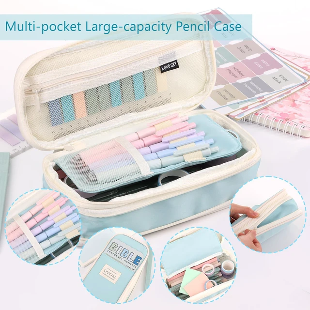 Alt view image 5 of 7 - 50 Bible Study Supplies Journaling Kit with Journal and Case, Green Bible Study Journaling Kit for Women, Deluxe Gift Box with Bible Accessories Helps Highlight Verses, Organize Notes