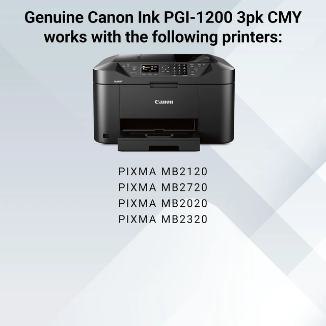 Alt view image 5 of 5 - MAXIFY PGI-1200 3Color Multi Pack Ink Compatible to MB2120, MB2720, B2020, MB2320, Cyan, Magenta, Yellow