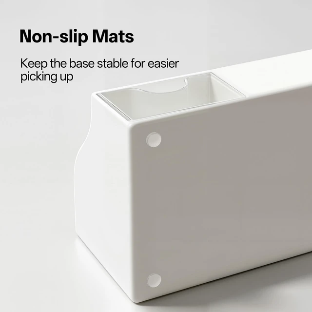 Alt view image 3 of 7 - Acrylic Desk Organizer with Drawer, Pen & Pencil Holder, Multifunctional Desktop Caddy for Office Supply and Organization (White, 2 Pack)