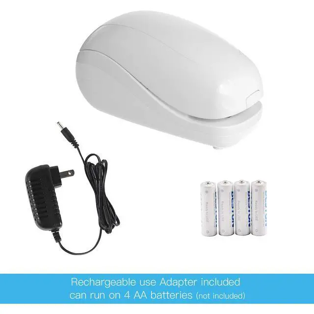 Alt view image 4 of 7 - Electric Stapler,Including 2000 Staples and 1 Staple Remover, Suitable for Palm Size and high Comfort25 Sheet Capacity, AC Adapter or Battery PoweredBattery not Included(White)