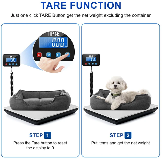 Alt view image 5 of 7 - Shipping Scale 660lbs for Packages,Heavy Duty Digital Postal Express Scale,1 oz High Accuracy with Charging Cable & Batteries,Extra Large Stainless Steel for Small Business,Warehouse,Home