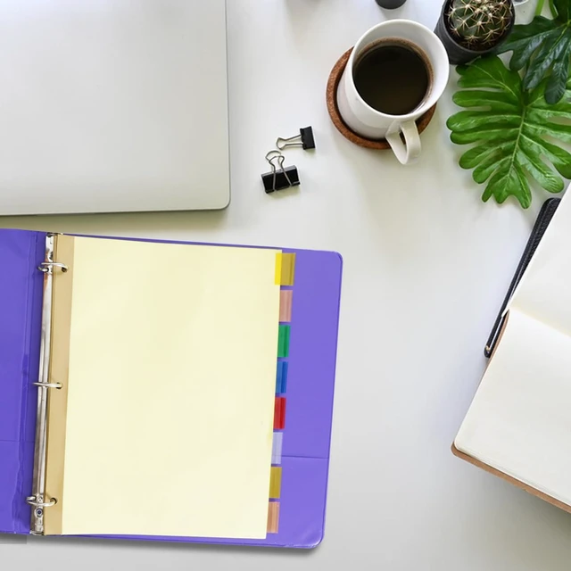 Alt view image 7 of 7 - Binder Divider, 240 Pack Binder Index Dividers with 8 Tabs,Letter Size Paper Binder Divider for School Office Home Business,Yellow