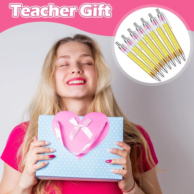Alt view image 4 of 7 - 100 Pcs Teacher Pens Back to School Gifts Bulk Pencil Ballpoint First Day of School Gift for Teacher Student Welcome Back to Classroom Preschool Kindergarten Staff Must Have Stationery