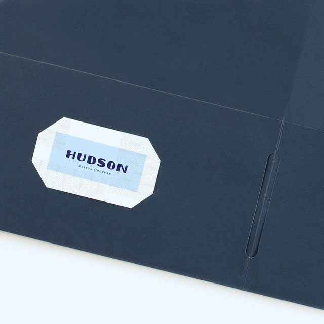 Alt view image 3 of 5 - Two-Pocket Folders, Dark Blue, Box of 25, Multi Pack of 5 (47985)