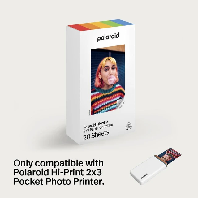 Alt view image 3 of 7 - Hi-Print Paper - 2x3 Photo Paper Cardridge - 60 Photos (6356) 2x3" dye sub paper with 60 sheets and sticky-back for Hi-Print, mobile printing and personalization