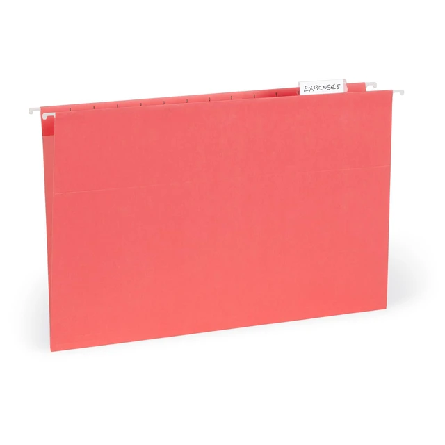 Alt view image 7 of 7 - 25 Hanging File Folders, Legal Size, Gem Tones Reinforced 11pt, 1/5 Cut Tabs, Tabs and Inserts Included, Color-Coded Filing for Cabinet, Home, and Office
